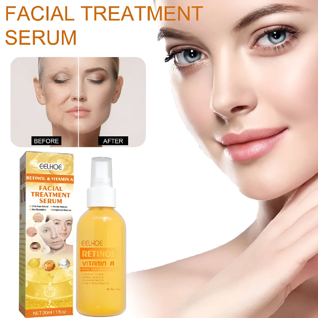 30ml retinol anti-wrinkle essence spray bottle with vitamin A for fine line reduction