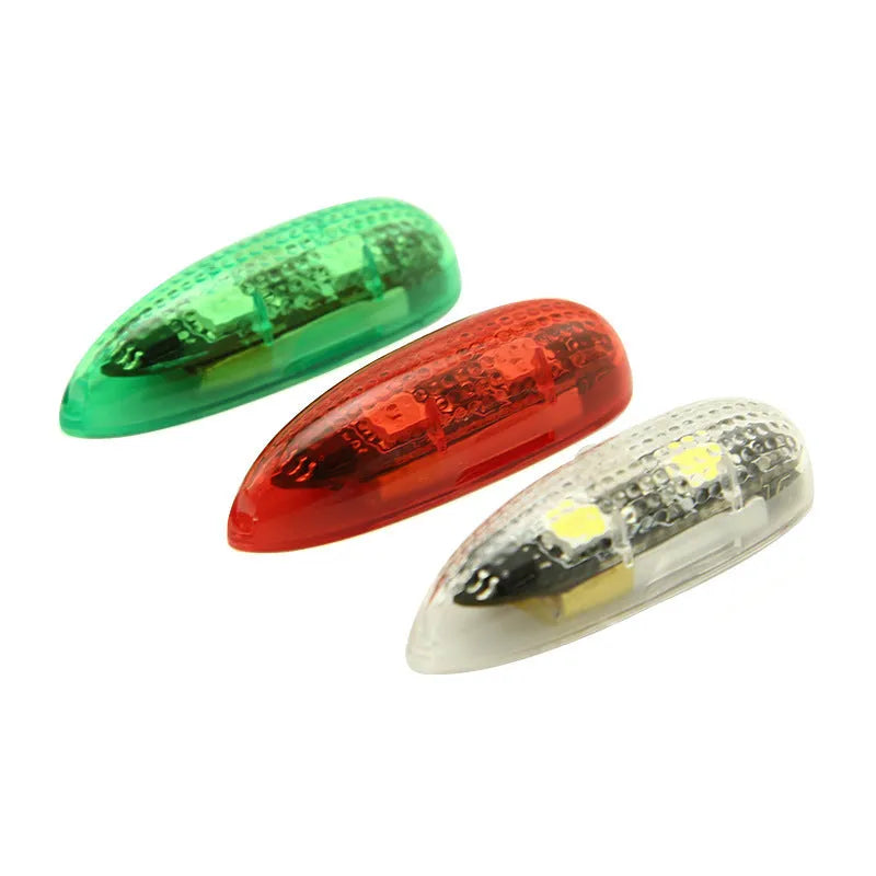 V3 wireless charging waterproof navigation lights for scale models in green, red, and white colour options