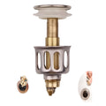Copper water filter element in white for single basin kitchen sink with manual press