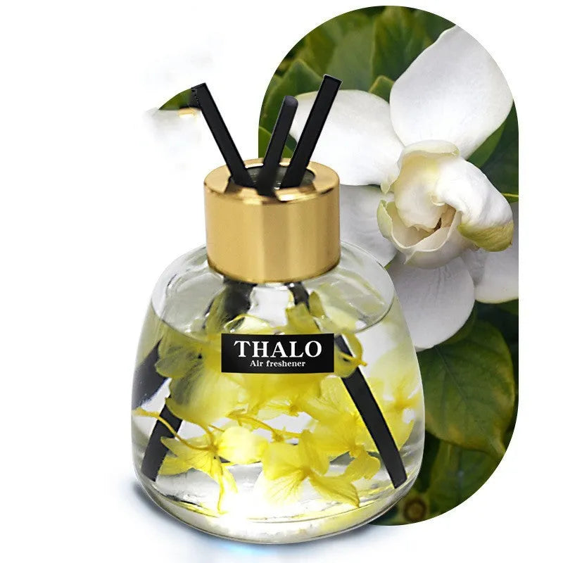 Glass bottle car perfume ornament with loose incense for automotive decoration