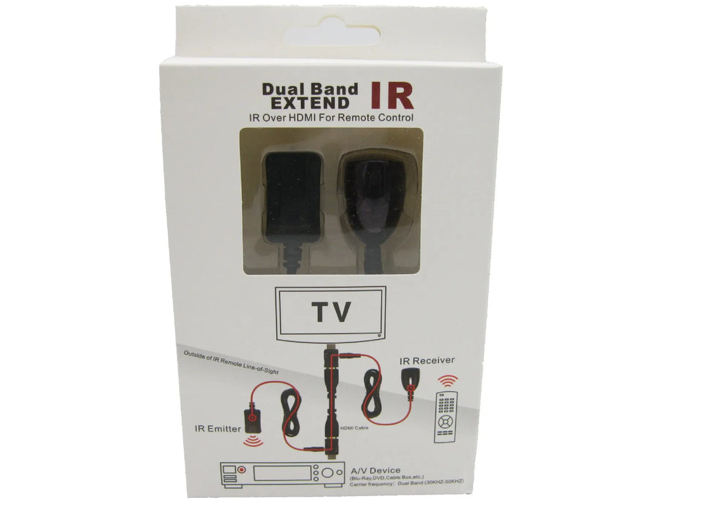 IR extender infrared repeater remote control 30 to 60kHz dual band over HDMI CEC with plastic housing