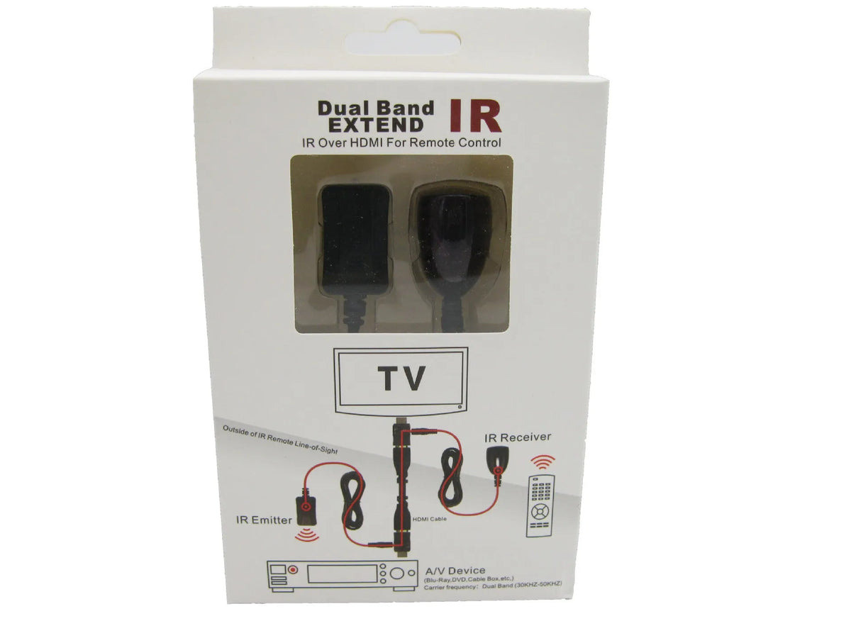 IR extender infrared repeater remote control 30 to 60kHz dual band over HDMI CEC with plastic housing
