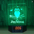 Blue dolphin 3D night light with LED glow on wireless charging base