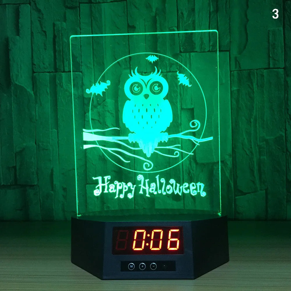 Blue dolphin 3D night light with LED glow on wireless charging base