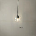 Nordic minimalist transparent glass chandelier in rose gold with iron art frame and adjustable wire