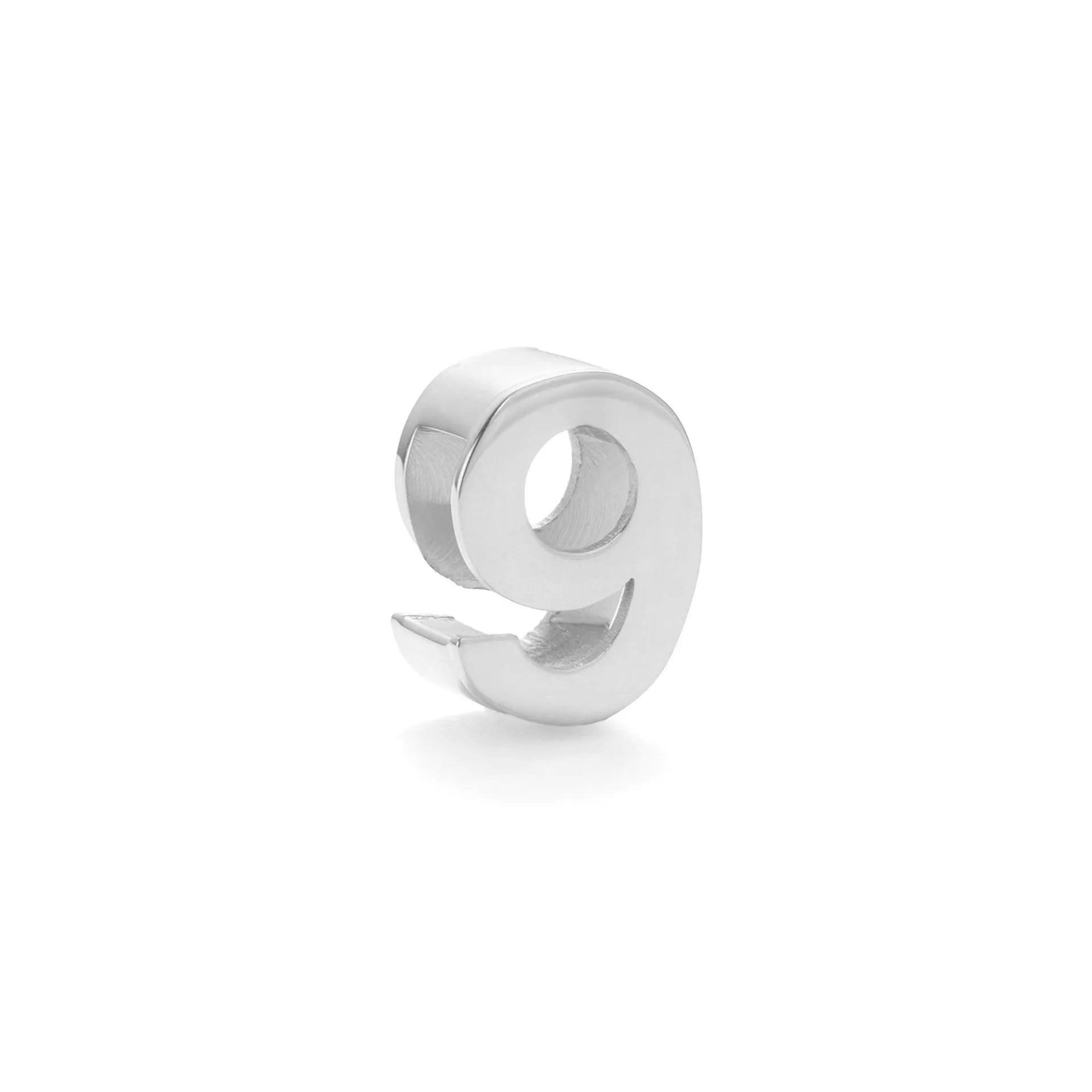 Titanium steel necklace with a choice of letter, number, or love heart pendant on a 40.5 cm chain.