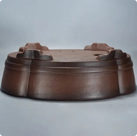 Classical style purple clay bonsai flower pot with dimensions 50cm wide