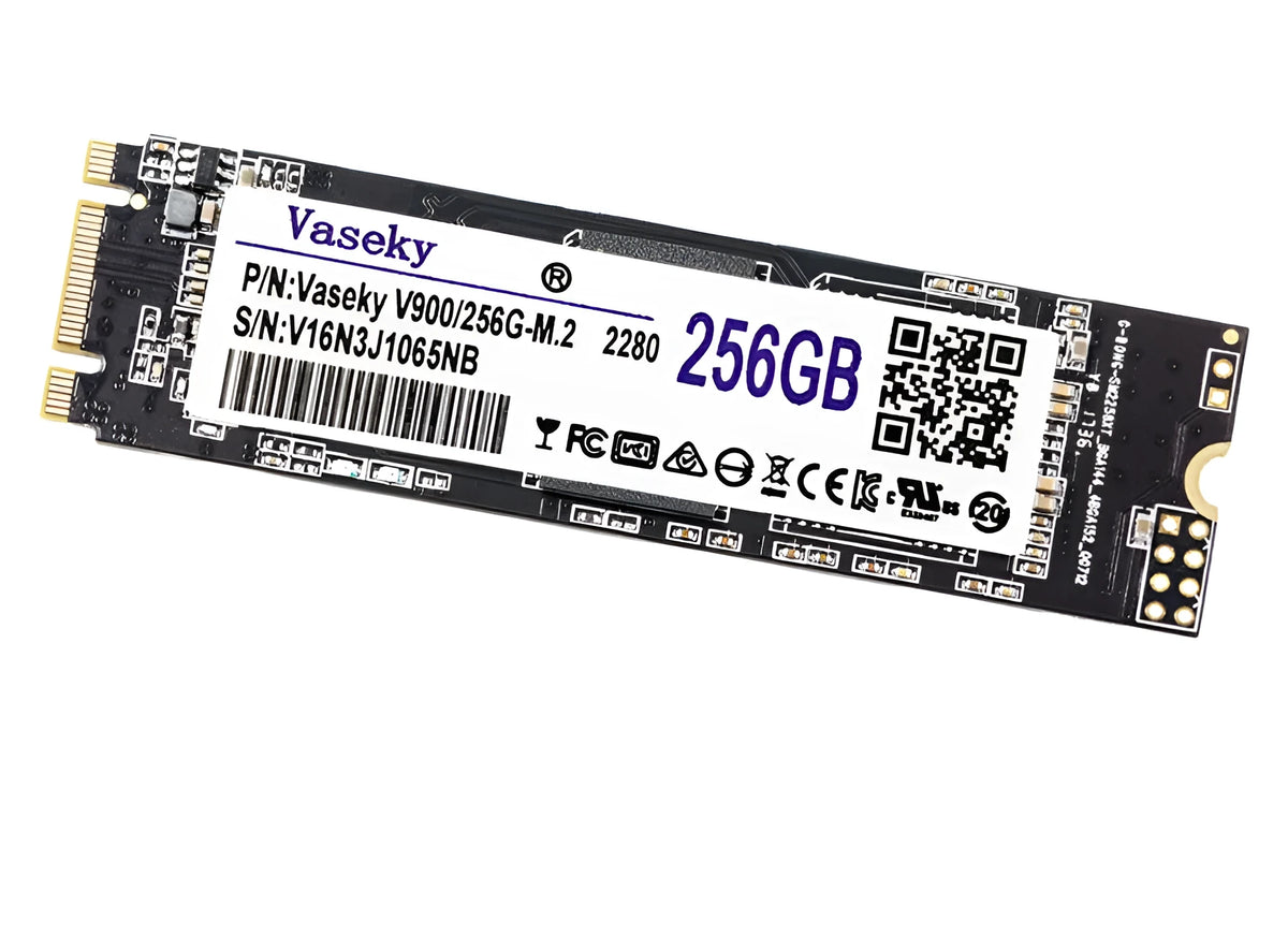 M.2 2280 NGFF SATA SSD 256GB TLC notebook drive, 9cm x 3cm x 0.2mm