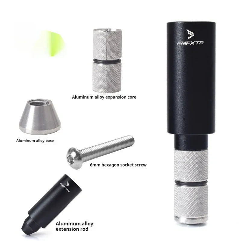 Pair of aluminium alloy bicycle handlebar extension rods with adjustable range 15-20mm