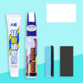 Automotive paint repair pen 4-piece set with touch-up paint, wax, sandpaper and sponge