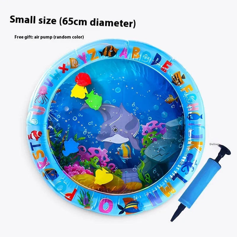 PVC inflatable water cooling mattress for pets with graphic designs