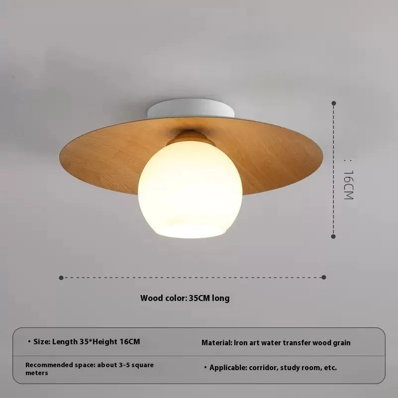 New Chinese style entrance ceiling lamp with 5W bulb, 220V supply and choice of four shade finishes