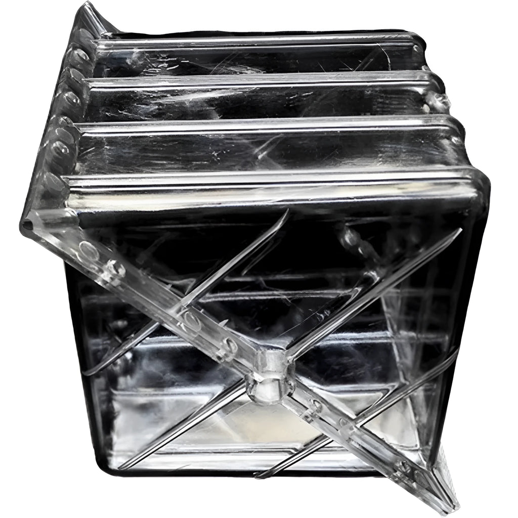 Square plastic watermelon growth mould for creating cube-shaped fruit in agricultural settings