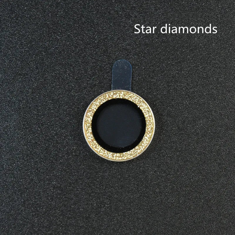 iPhone camera lens protection film with aluminium alloy ring and tempered glass