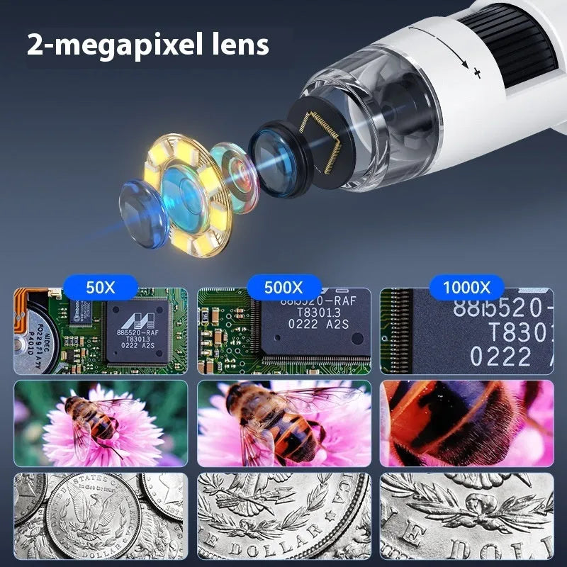 HD digital microscope model inskam306 with 100x magnification and no eyepiece for phone repair