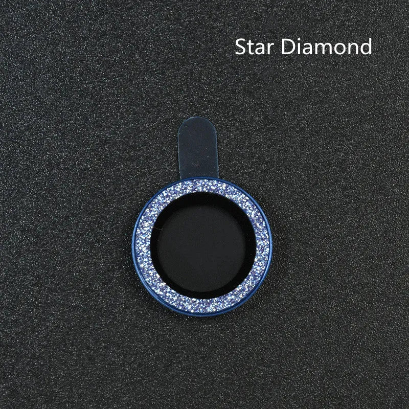 iPhone camera lens protection film with aluminium alloy ring and tempered glass