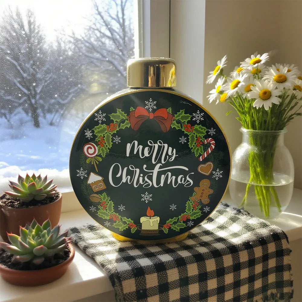 Christmas ceramic vase ornament modern simplicity painted pottery large size 28x9x33cm