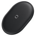 Baseus 15W wireless charging pad with textured anti-slip surface in black colour option