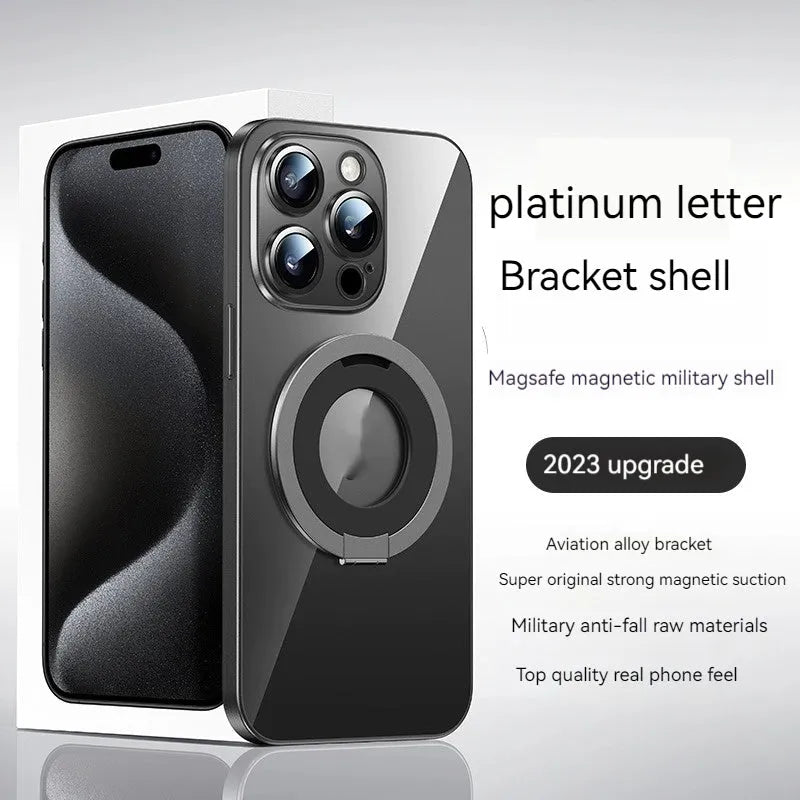 Creative Phone Case Pivot Protective Cover magnetic silicone drop-resistant for Apple iPhone series in five colours