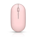 Rechargeable wireless dual-mode Bluetooth mouse, 105x60x20mm, 500mAh, 800-1200-1600 DPI, white pink green black
