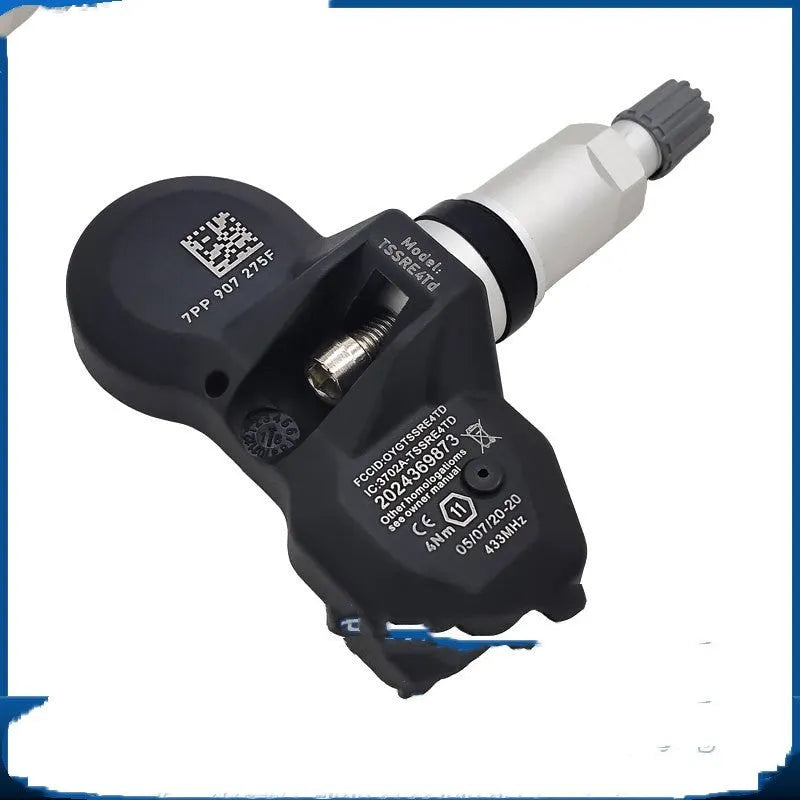 Black Audi-compatible tyre pressure monitoring sensor replacement part