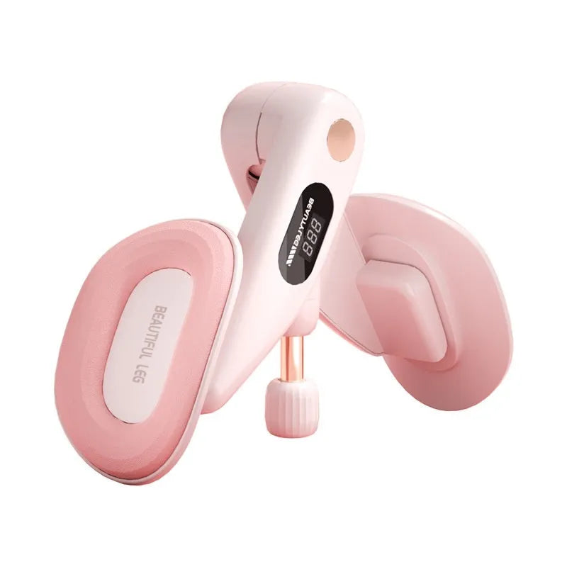 Pelvic floor muscle trainer device with electronic display, shown in grey colour option