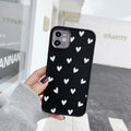 TPU phone case with all-inclusive lens cover and multi-flower chrysanthemum painted design for iPhone