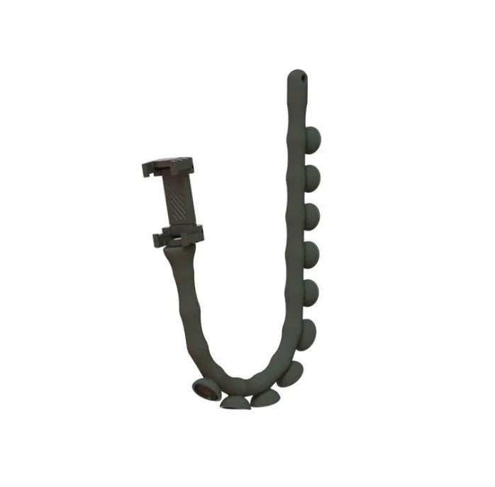 Black flexible rubber mobile phone holder extended to 62cm with 360-degree rotating head