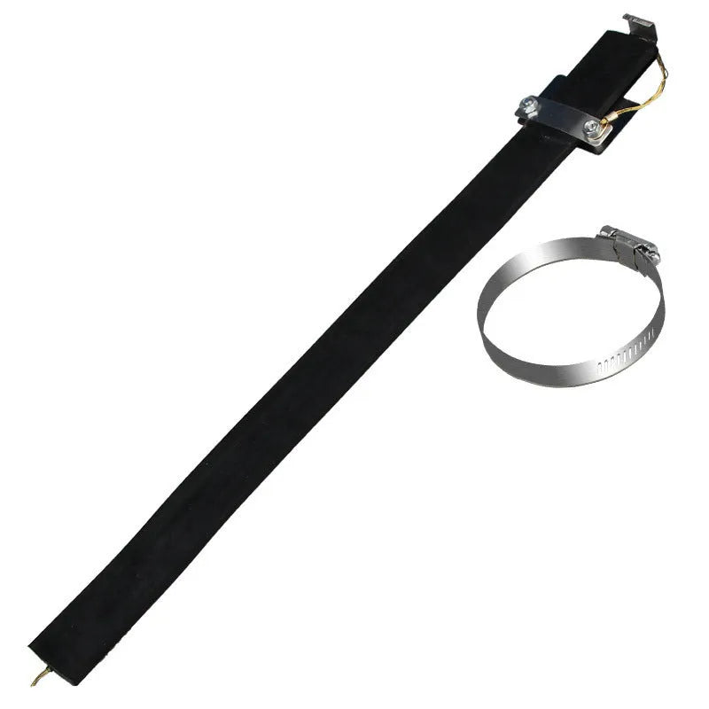 Black car electrostatic grounding chain belt measuring 370mm with rubber and copper wire construction