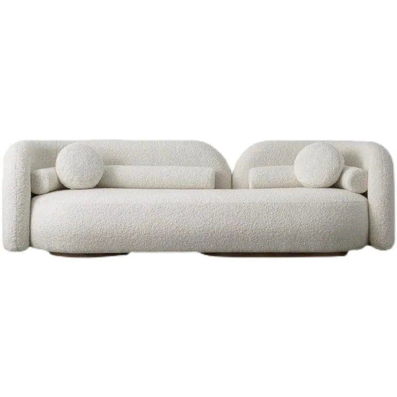 U-shaped hotel reception sofa combination in flannel fabric, 170cm or 210cm long, 85cm wide, 73cm high