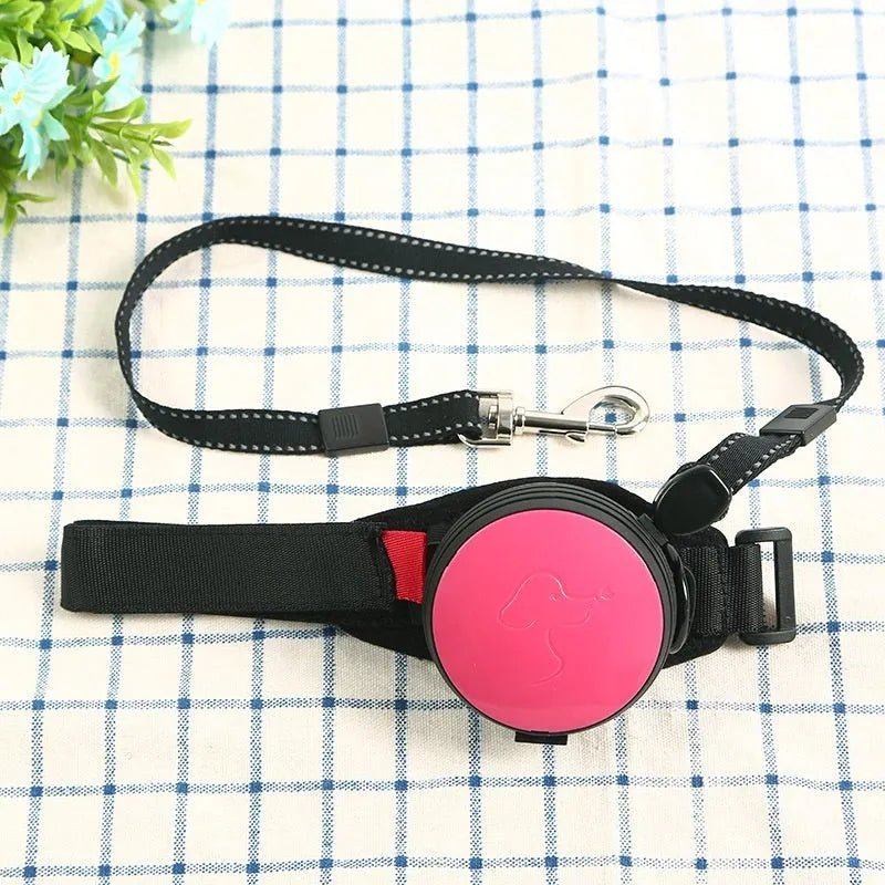 Pet Holding Hands automatic retractable dog leash in six colour options showing 3-metre extension