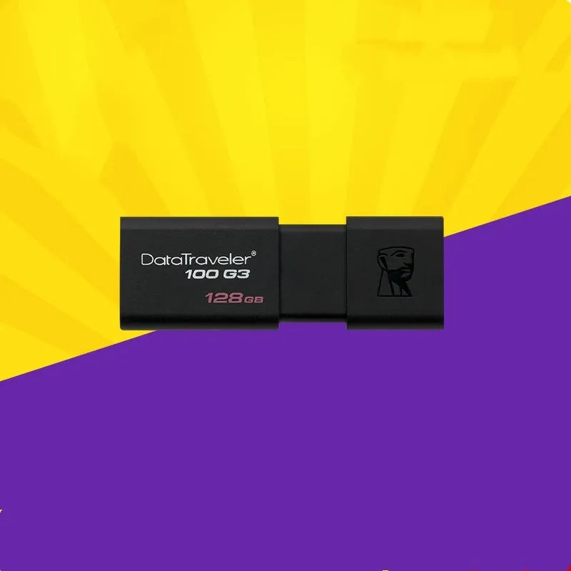Black ABS sliding cover USB flash drive on table, available in 16GB to 512GB capacities for phone and computer data transfer.