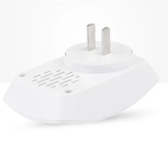 Wireless home doorbell remote with AC receiver unit featuring 32 melodies and compact design for simple installation