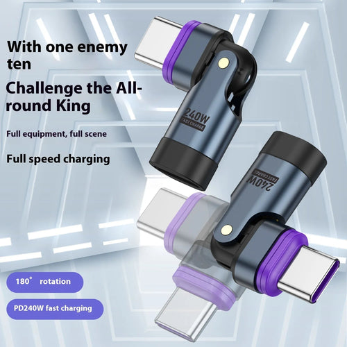 240W PD30 magnetic USB-C adapter with 16pin alloy connector for fast charging