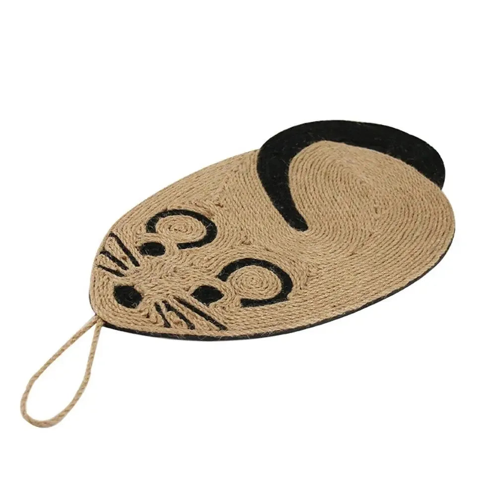 Cat scratching pad in panda colour, 54cm sisal and EVA mat with locked edge and skid-proof bottom
