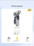 Pro Mobile PTZ Stabilizer in silver gray with three-axis anti-shake, ABS body, and phone clamp
