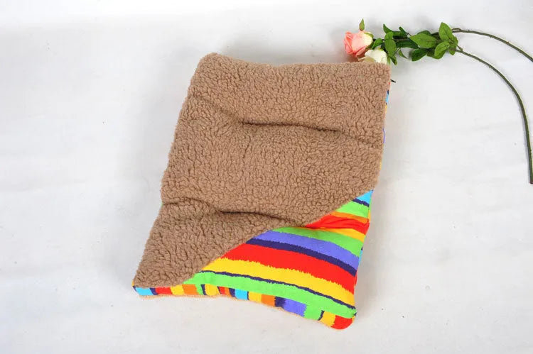Brown dog mat mattress seat cushion 90 x 75 x 17cm with suede side