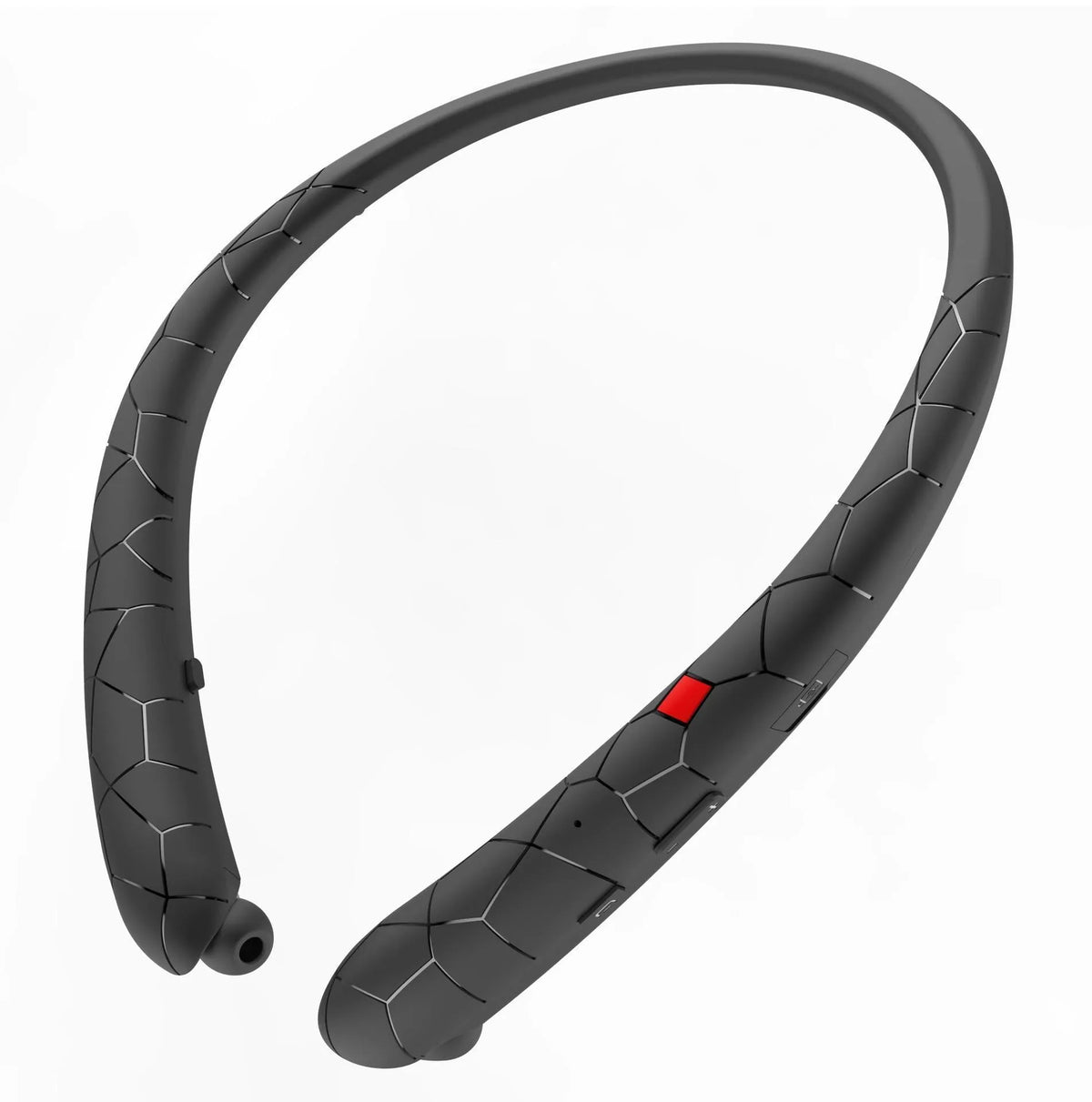 Neckband Bluetooth headphones with retractable wire, CVC6.0 dual mic, 10mm drivers, available in blue green pink orange