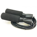 Sponge jump rope for student fitness, 2.5m long with 13.5cm handles, in orange, black, blue, green, or red.