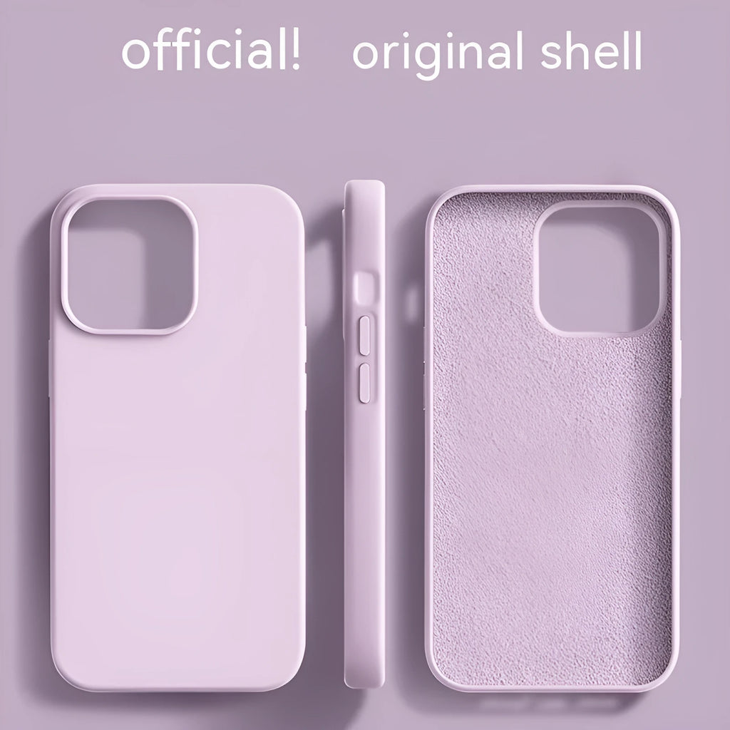 Liquid silicone phone case for iPhone 13 in sunflower colour with frosted finish