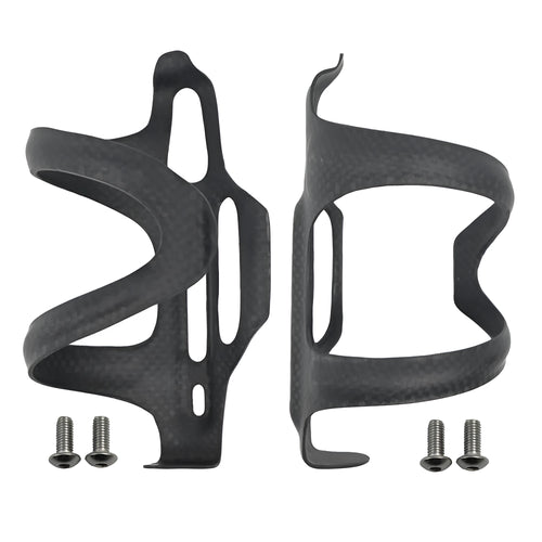 Black all-carbon fiber side pull kettle rack for mountain and road bikes showing Toray T700 material texture