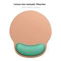 Silicone mouse mat with wrist support in gradient blue black colour pattern