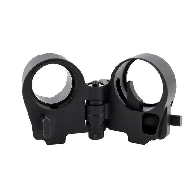 Black Third Generation Folding Stock Adapter for AR-15 and AR-10, CNC machined aluminium alloy with DLC finish.