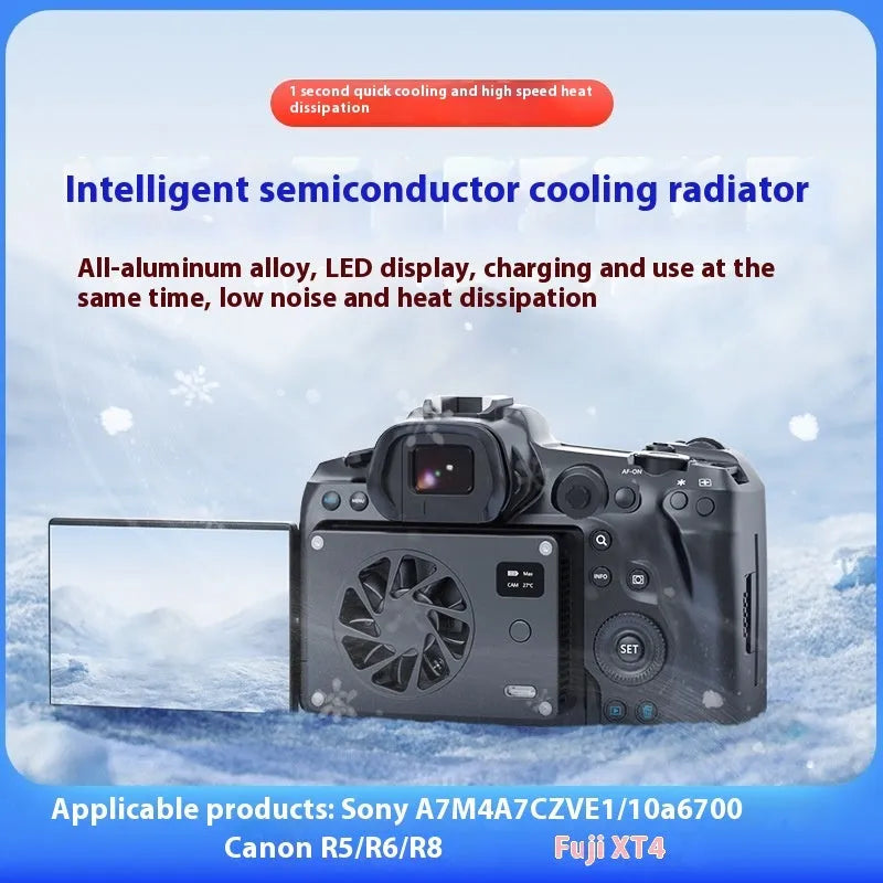 Black aluminium smart cooling radiator fan with multiple fins measuring 89mm x 52mm