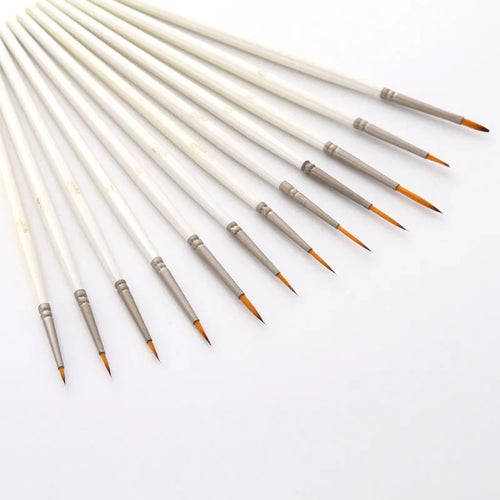 Pearl white art marker pens with nylon wool brush nibs for watercolour acrylic and oil painting