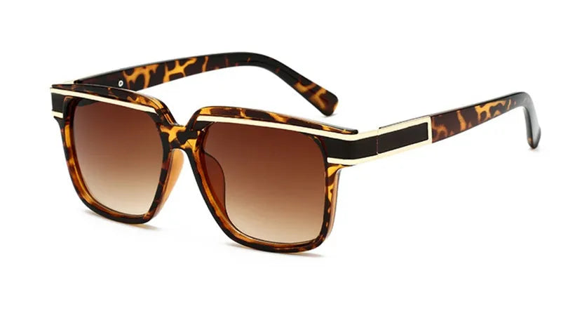 Men's sunglasses with PC lens and PC metal frame, UV400, shown in available colour options