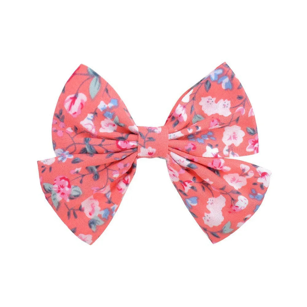 Handmade duckbill hair clip bowknot design children European American style individually packed