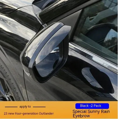 23 New Outlander window deflector set in engineering plastic, Black Warrior and translucent options