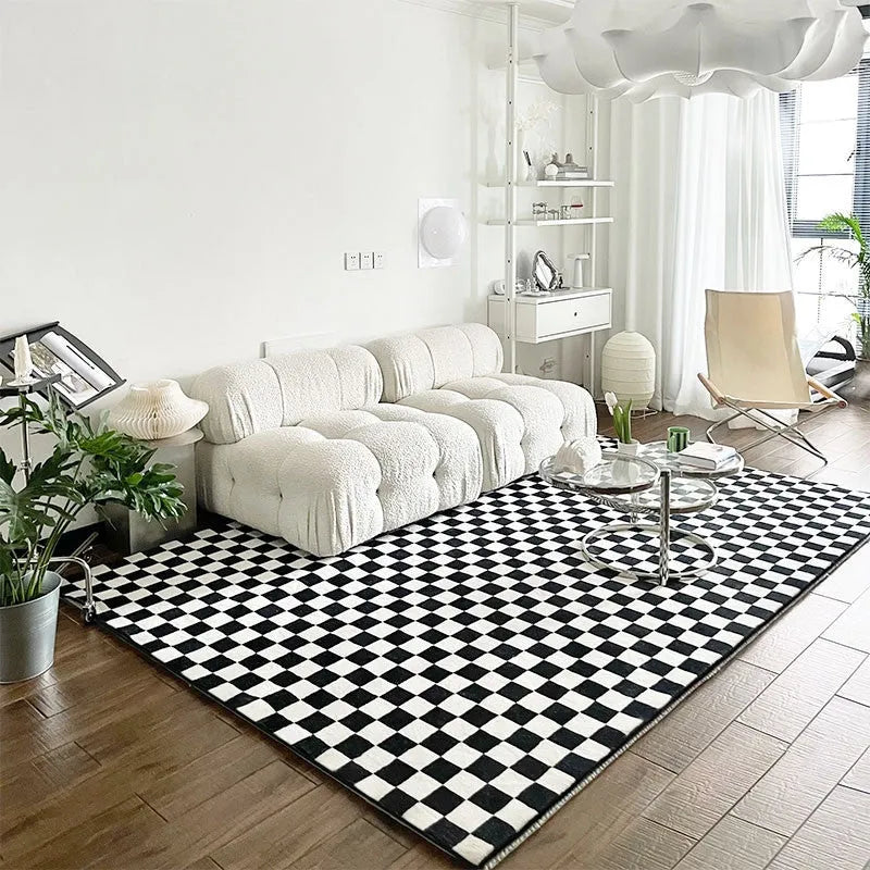 Large rectangular blended carpet with geometric pattern, 60x90cm to 200x300cm, 1.3cm thick, for living room