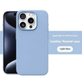 Magnetic flannel iPhone case in silver gray with frosted finish, shockproof and anti-fingerprint design